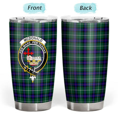McDonald of the Isles Hunting Modern Tartan Crest Tumbler