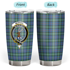 McPhail Hunting Ancient Tartan Crest Tumbler