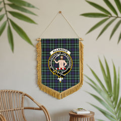 Allardice Tartan Crest Wall Hanging Banner - Wood Pole