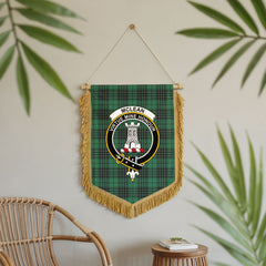 McLean Hunting Ancient Tartan Crest Wall Hanging Banner - Wood Pole