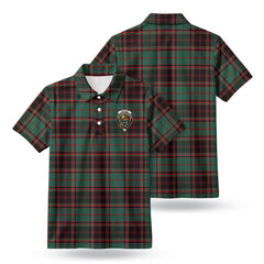 Buchan Ancient Tartan Crest Birdseye Mesh Polo Shirt