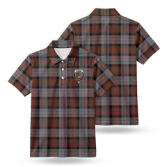 Cameron of Erracht Weathered Tartan Crest Birdseye Mesh Polo Shirt