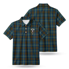 Cathcart Tartan Crest Birdseye Mesh Polo Shirt