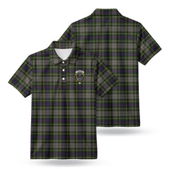 Davidson Tulloch Dress Tartan Crest Birdseye Mesh Polo Shirt
