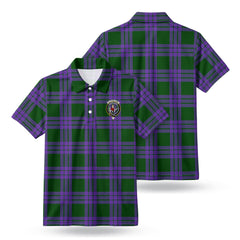 Elphinstone Tartan Crest Birdseye Mesh Polo Shirt