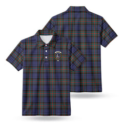 Fletcher of Dunans Tartan Crest Birdseye Mesh Polo Shirt