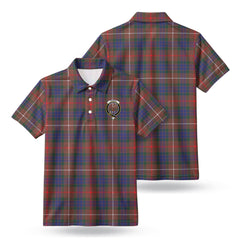 Fraser (of Lovat) Hunting Modern Tartan Crest Birdseye Mesh Polo Shirt