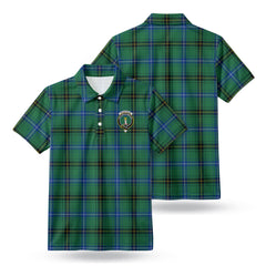 Henderson Ancient Tartan Crest Birdseye Mesh Polo Shirt