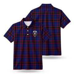 Home Modern Tartan Crest Birdseye Mesh Polo Shirt