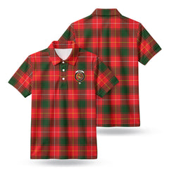 McFie Tartan Crest Birdseye Mesh Polo Shirt