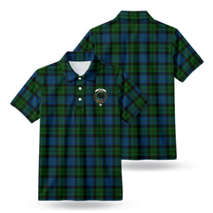 McKie Tartan Crest Birdseye Mesh Polo Shirt