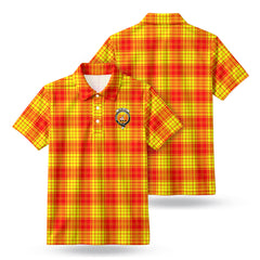 McMillan Clan Tartan Crest Birdseye Mesh Polo Shirt