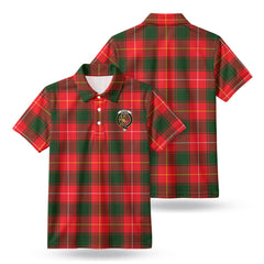 McPhee Tartan Crest Birdseye Mesh Polo Shirt