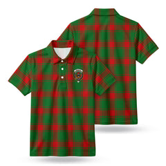 Middleton Modern Tartan Crest Birdseye Mesh Polo Shirt