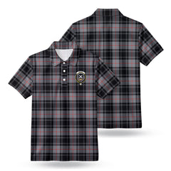Moffat Modern Tartan Crest Birdseye Mesh Polo Shirt