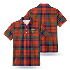 Nicolson Ancient Old Tartan Crest Birdseye Mesh Polo Shirt