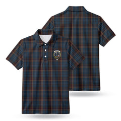 Renton Tartan Crest Birdseye Mesh Polo Shirt