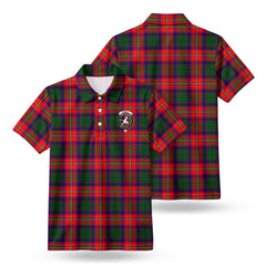 Riddell Tartan Crest Birdseye Mesh Polo Shirt