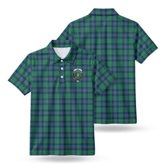 Shaw Ancient Tartan Crest Birdseye Mesh Polo Shirt