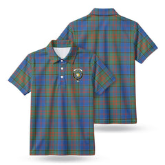 Stewart of Appin Hunting Ancient Tartan Crest Birdseye Mesh Polo Shirt