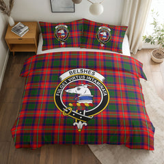 Belshes Tartan Crest Bedding Set