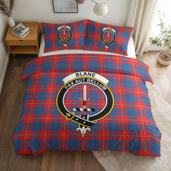 Blane Tartan Crest Bedding Set