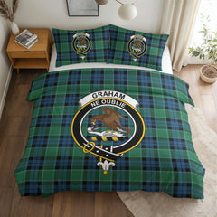 Graham of Menteith Ancient Tartan Crest Bedding Set