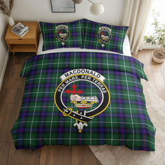 MacDonald of the Isles Hunting Modern Tartan Crest Bedding Set