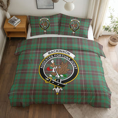 MacKinnon Hunting Ancient Tartan Crest Bedding Set