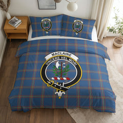 MacLaine of Loch Buie Hunting Ancient Tartan Crest Bedding Set