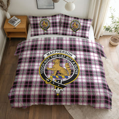 MacPherson Hunting Modern Tartan Crest Bedding Set
