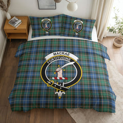 MacRae Hunting Ancient Tartan Crest Bedding Set