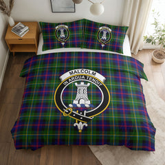 Malcolm (or MacCallum) Tartan Crest Bedding Set