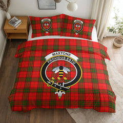 Maxtone Tartan Crest Bedding Set