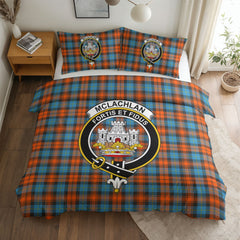 McLachlan Ancient Tartan Crest Bedding Set
