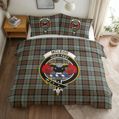 McLeod of Harris Weathered Tartan Crest Bedding Set