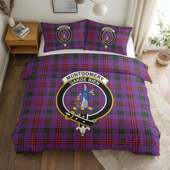 Montgomery Modern Tartan Crest Bedding Set