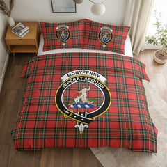 Monypenny Tartan Crest Bedding Set