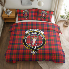 Robertson Modern Tartan Crest Bedding Set