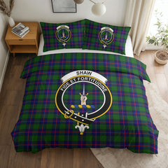 Shaw Modern Tartan Crest Bedding Set