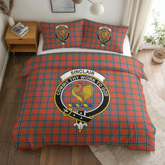 Sinclair Ancient Tartan Crest Bedding Set