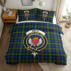Smith Modern Tartan Crest Bedding Set