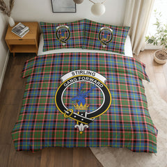 Stirling (of Cadder-Present Chief) Tartan Crest Bedding Set