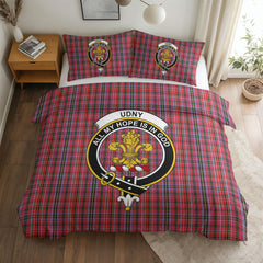Udny Tartan Crest Bedding Set