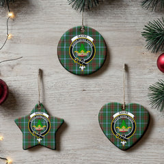 Gayre Tartan Crest Christmas Ceramic Ornament