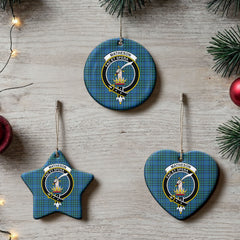Matheson Hunting Ancient Tartan Crest Christmas Ceramic Ornament