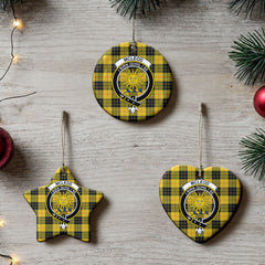 McLeod of Lewis Ancient Tartan Crest Christmas Ceramic Ornament