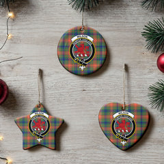 Wilson Ancient Tartan Crest Christmas Ceramic Ornament