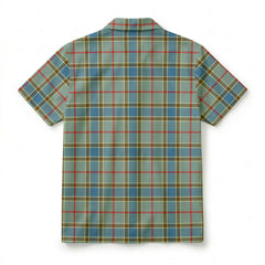 Balfour Blue Tartan Crest Hawaiian Shirt