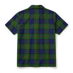 Dundas Modern Tartan Crest Hawaiian Shirt